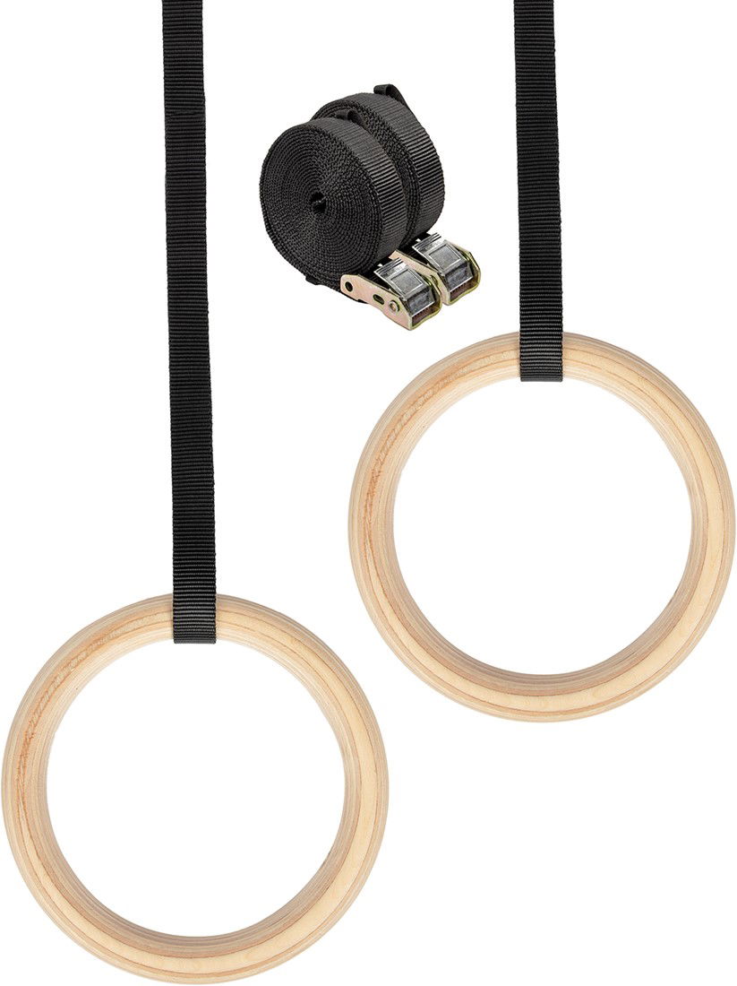VIRTUFIT Gymnastické Kruhy Wooden Gym Rings VIRTUFIT