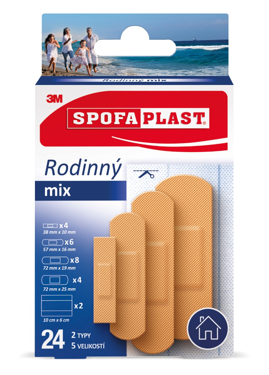 3M Spofaplast 603 Rodinný mix náplasti 24 ks 3M