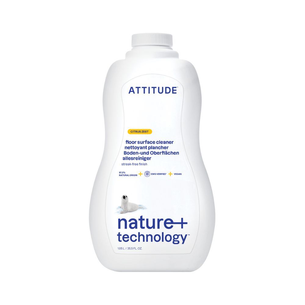 ATTITUDE Čistič na podlahy a dřevo s vůní citronové kůry 1040 ml ATTITUDE