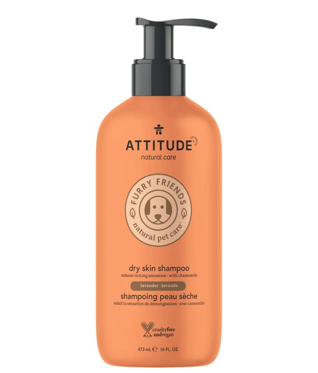 ATTITUDE Furry Friends Přírodní šampon pro zvířecí mazlíčky pro suchou srst 473 ml ATTITUDE