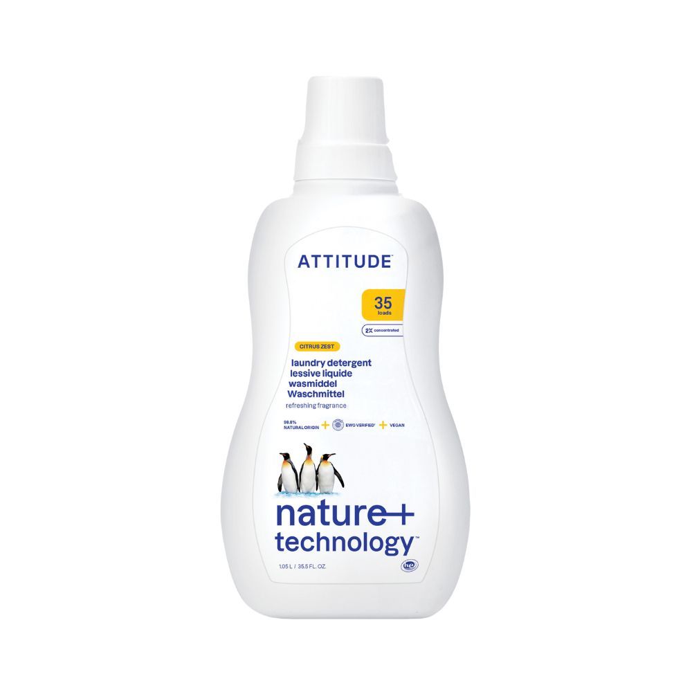 ATTITUDE Prací gel s vůní citronové kůry 1050 ml ATTITUDE