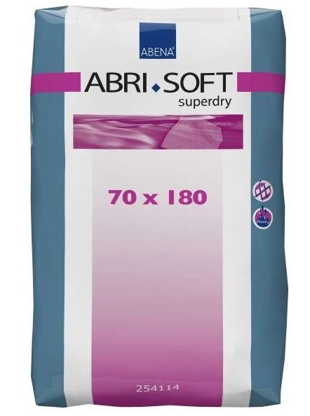 Abri Soft Superdry 70 x 180 cm inkontinenční podložky se záložkami 30 ks Abri