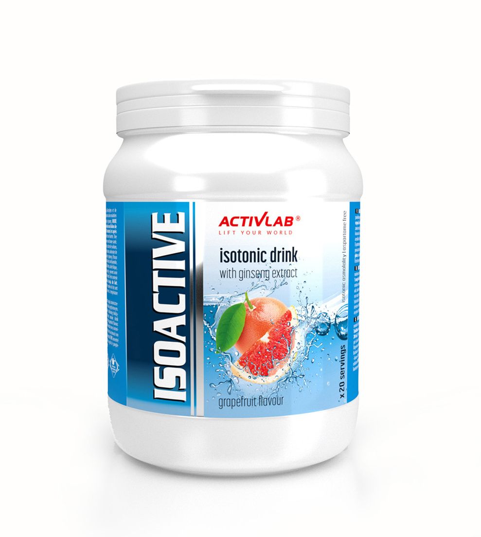 Activlab Isoactive iontový nápoj s ženšenem grapefruit 630 g Activlab
