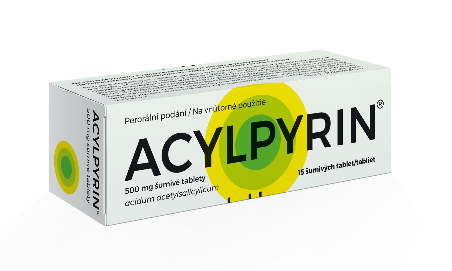 Acylpyrin 500 mg 15 šumivých tablet Acylpyrin