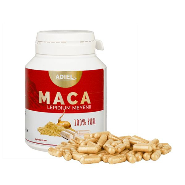Adiel Maca 100% BIO 90 kapslí Adiel