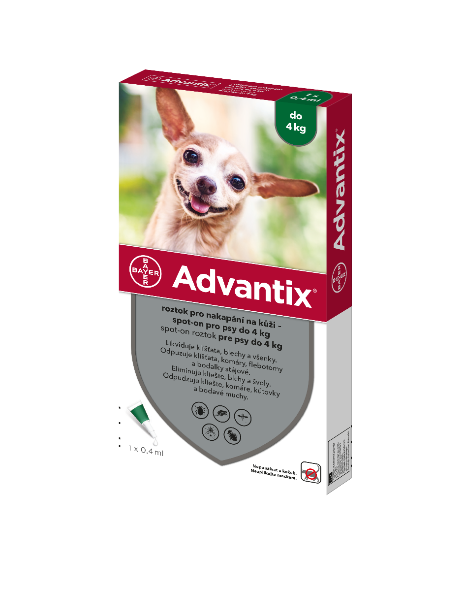 Advantix pro psy do 4 kg spot-on 1x0