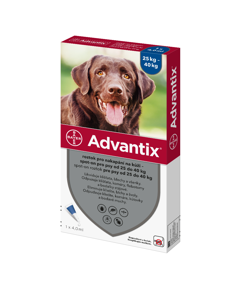 Advantix pro psy od 25 do 40 kg spot-on 1x4 ml Advantix