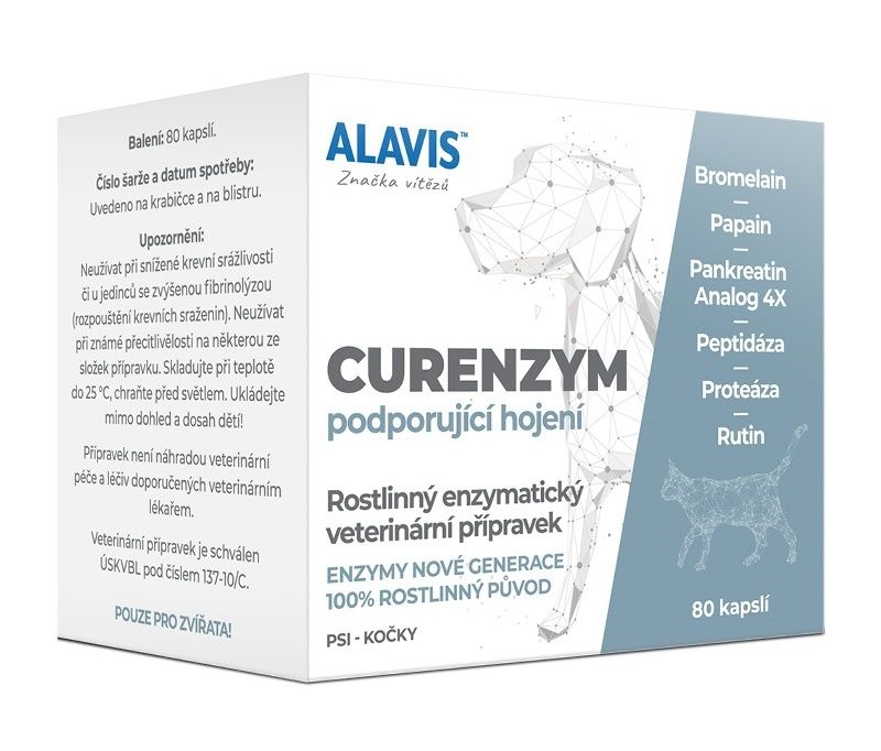 Alavis Curenzym podporující hojení 80 kapslí Alavis