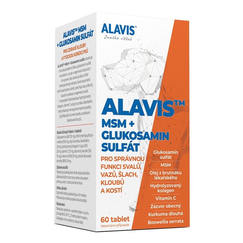 Alavis MSM + Glukosamin sulfát 60 tablet Alavis