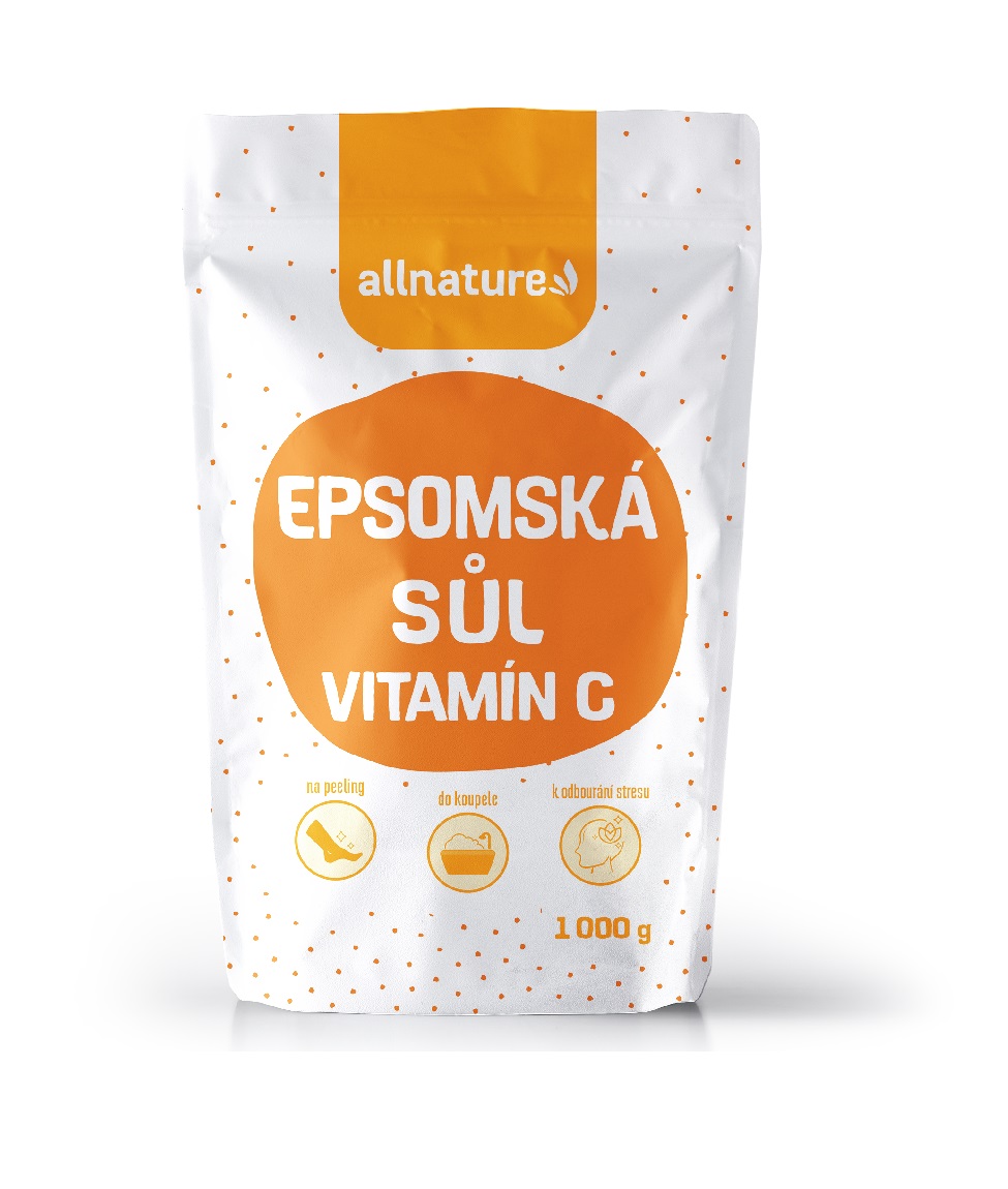 Allnature Epsomská sůl s vitamínem C 1000 g Allnature