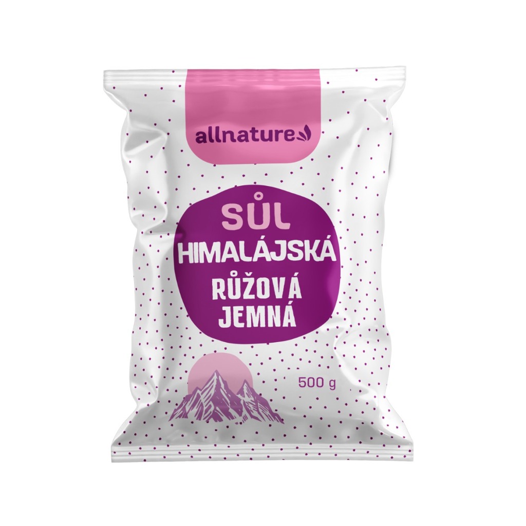 Allnature Himalájská sůl růžová jemná 500 g Allnature