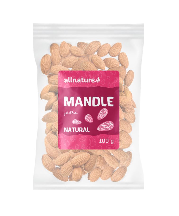 Allnature Mandle jádra natural 100 g Allnature