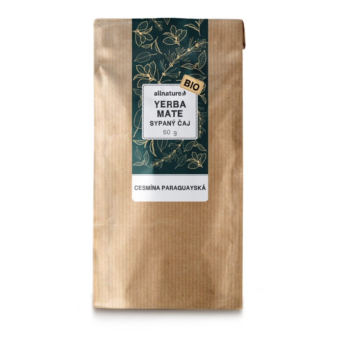 Allnature Yerba Mate BIO sypaný čaj 50 g Allnature