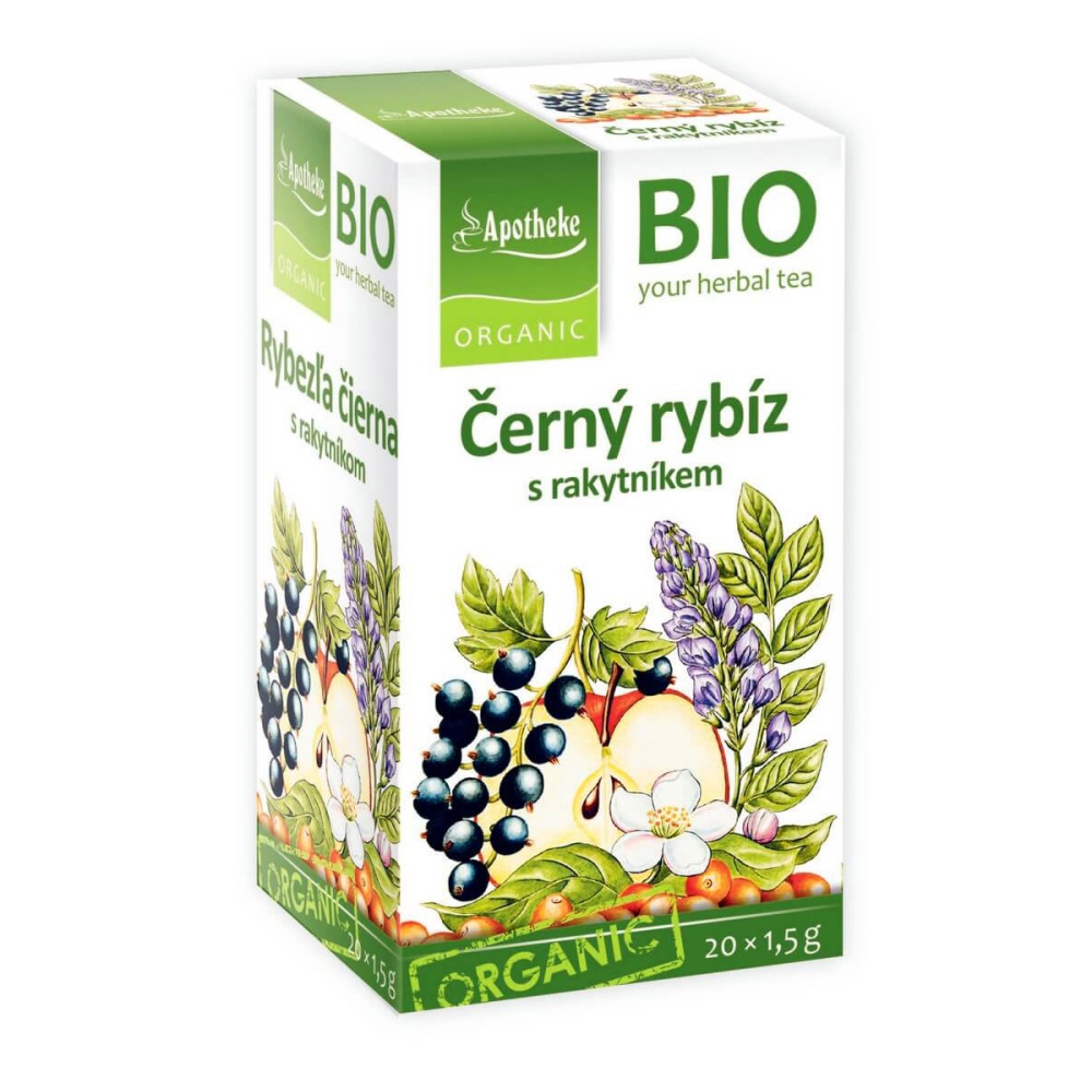 Apotheke BIO Černý rybíz s rakytníkem nálevové sáčky 20x1