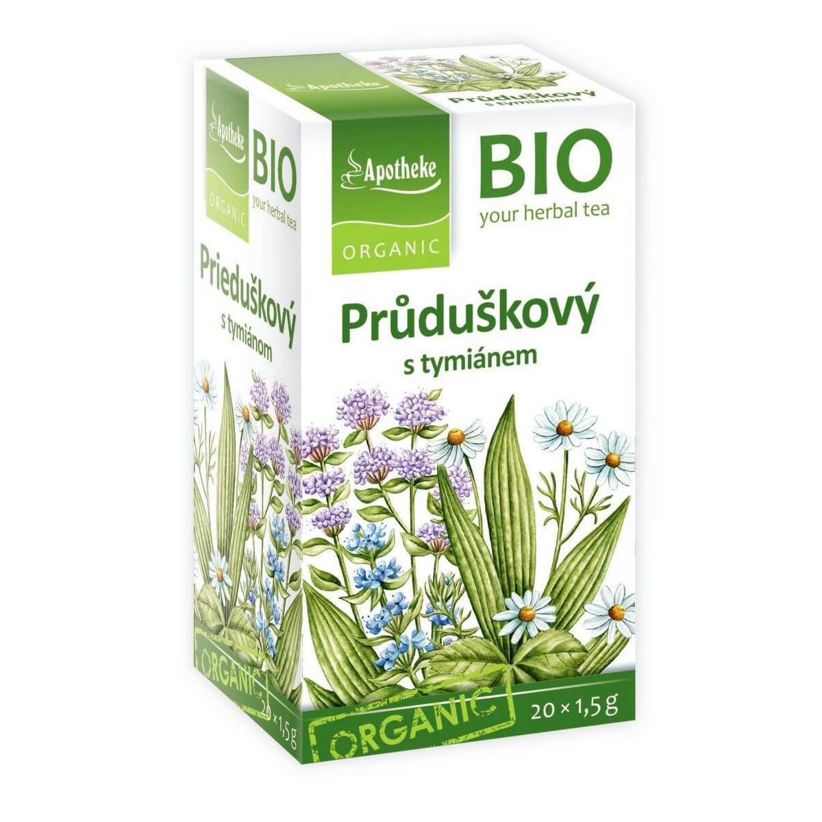 Apotheke BIO Průduškový čaj s tymiánem 20x1