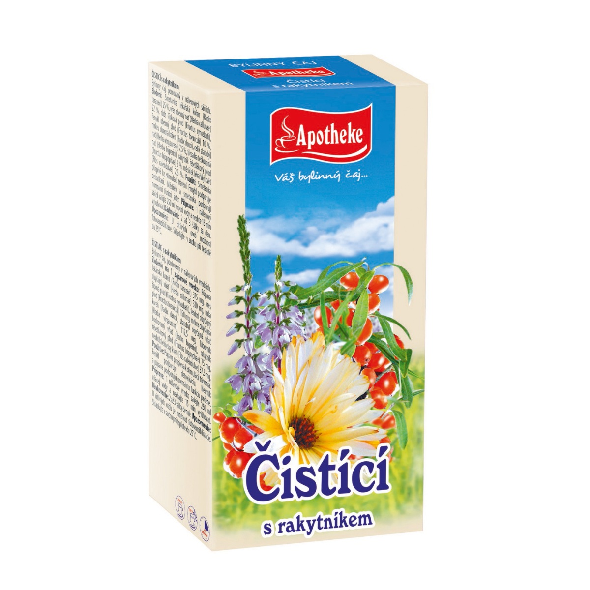Apotheke Čistící čaj s rakytníkem nálevové sáčky 20x1