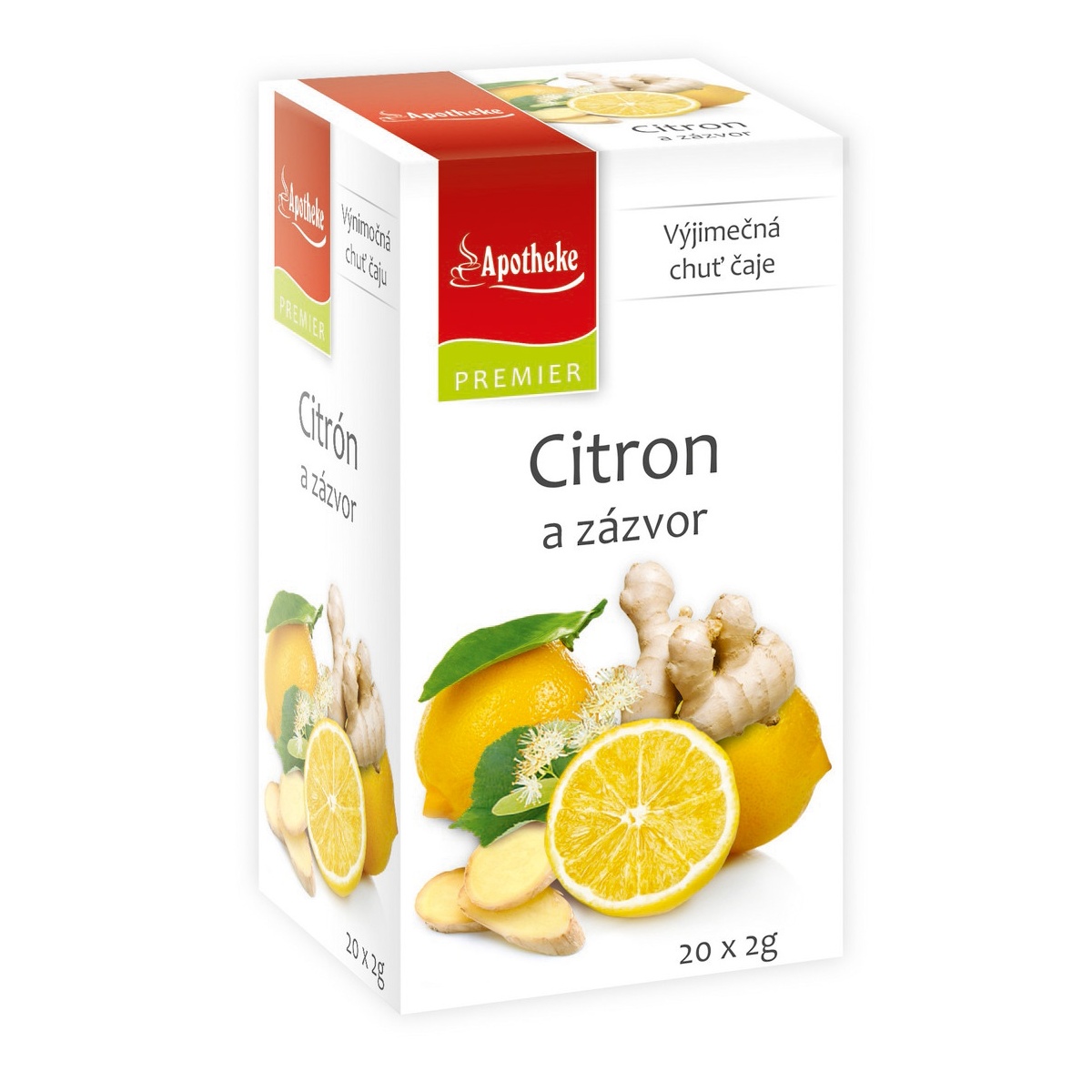 Apotheke Citron a zázvor nálevové sáčky 20x2 g Apotheke