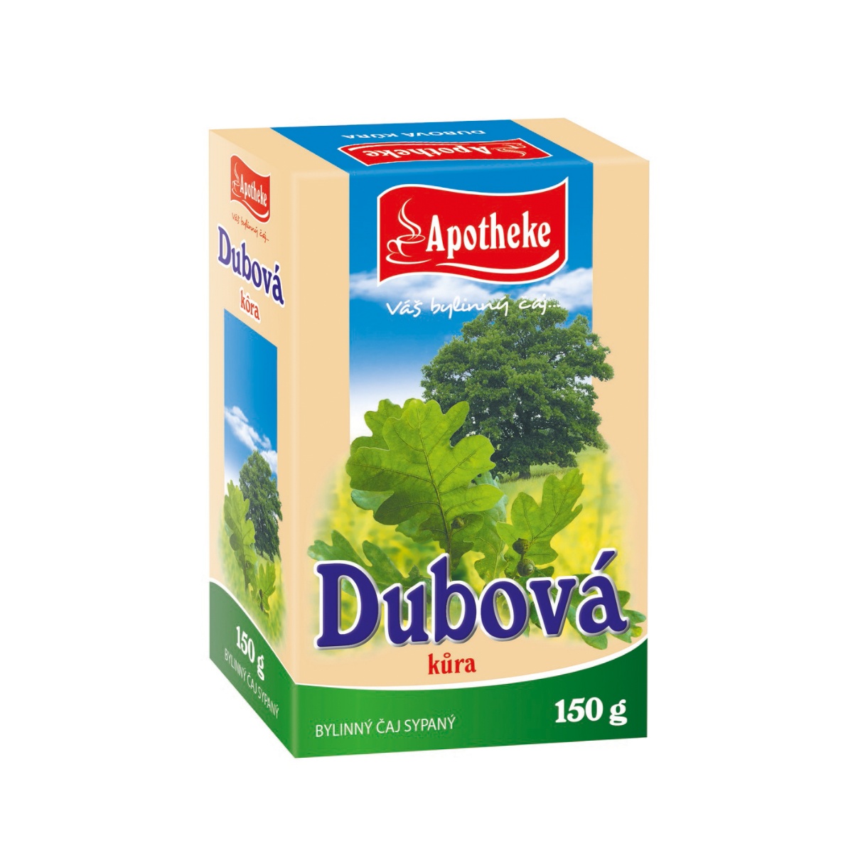 Apotheke Dub letní - kůra sypaný čaj 150 g Apotheke