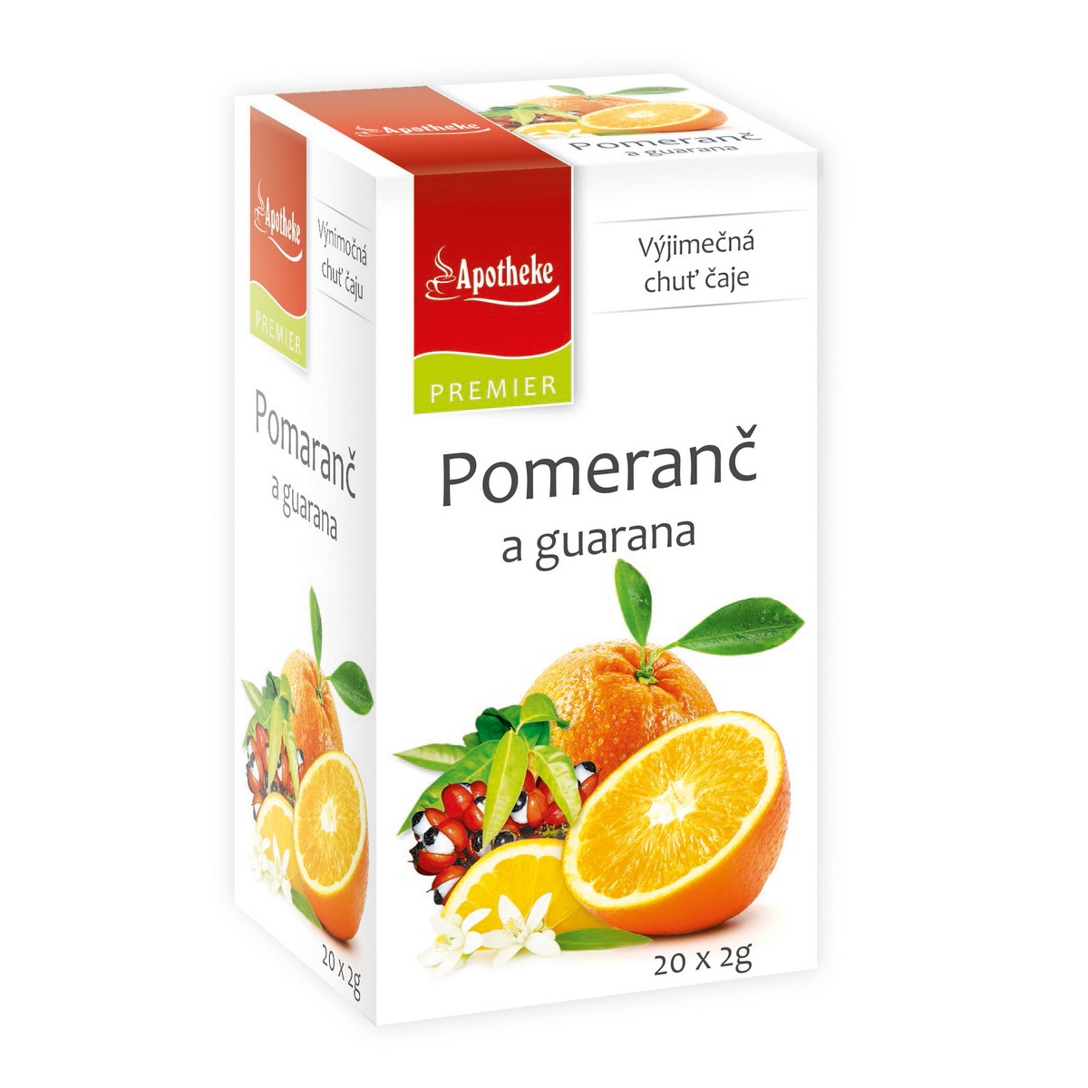 Apotheke Pomeranč a guarana čaj nálevové sáčky 20x2 g Apotheke