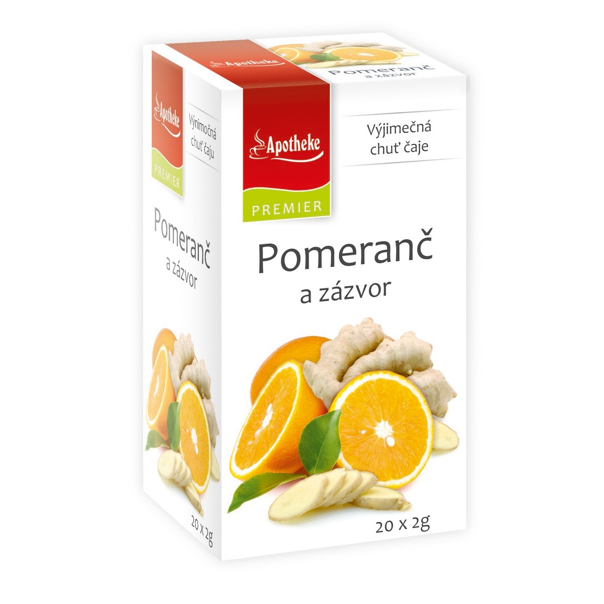 Apotheke Pomeranč a zázvor čaj nálevové sáčky 20x2 g Apotheke