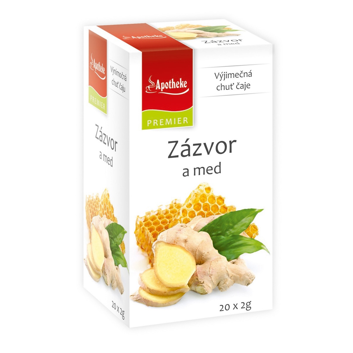 Apotheke Zázvor a med čaj nálevové sáčky 20x2 g Apotheke