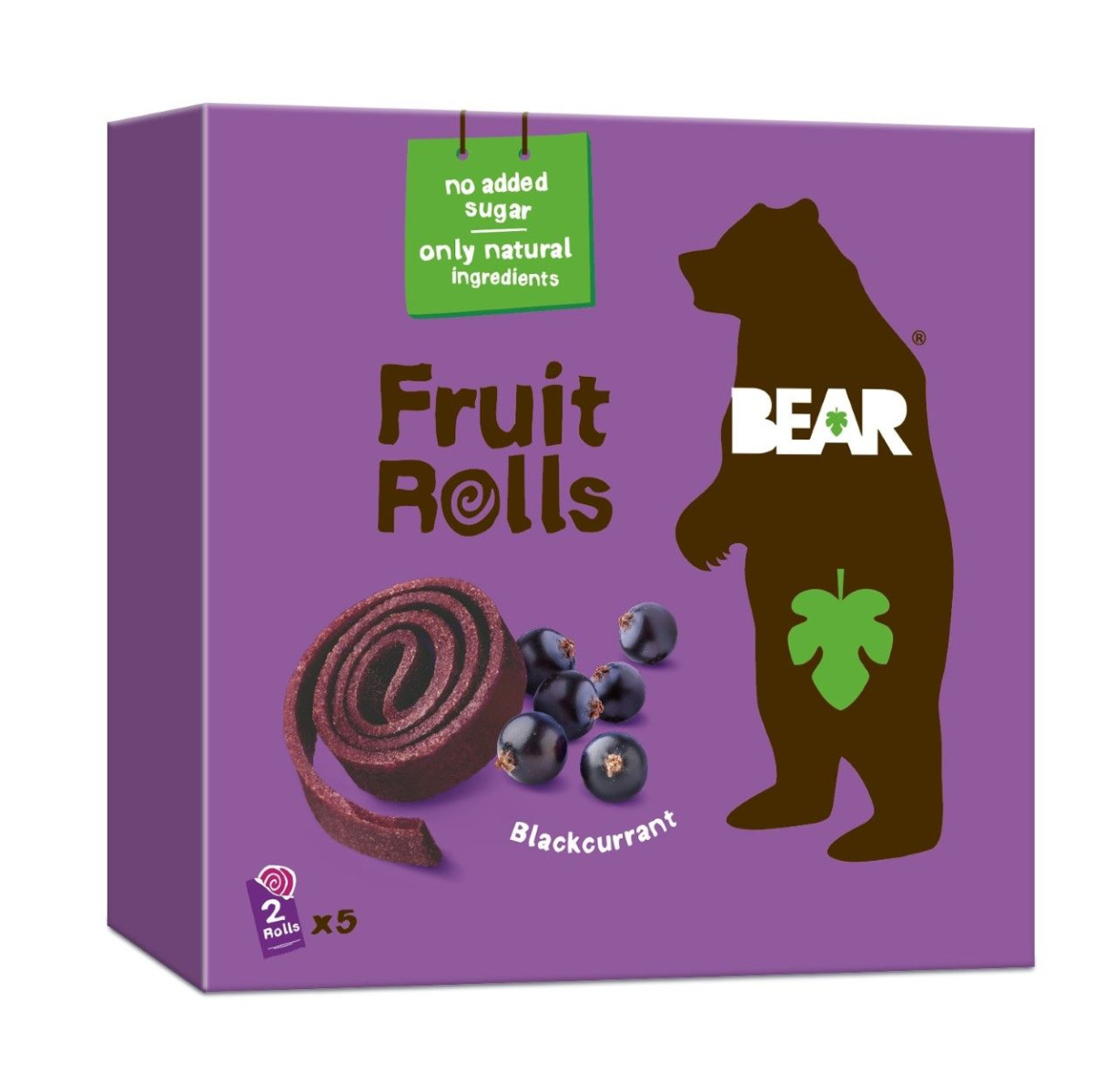 BEAR Fruit Rolls černý rybíz ovocné rolované plátky 5x20 g BEAR