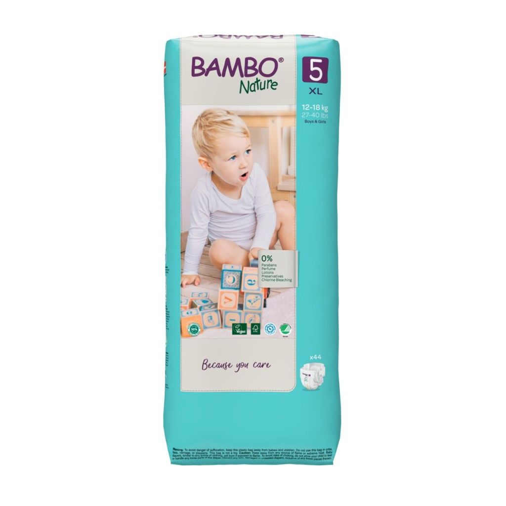 Bambo Nature 5 XL 12-18 kg dětské pleny 44 ks Bambo