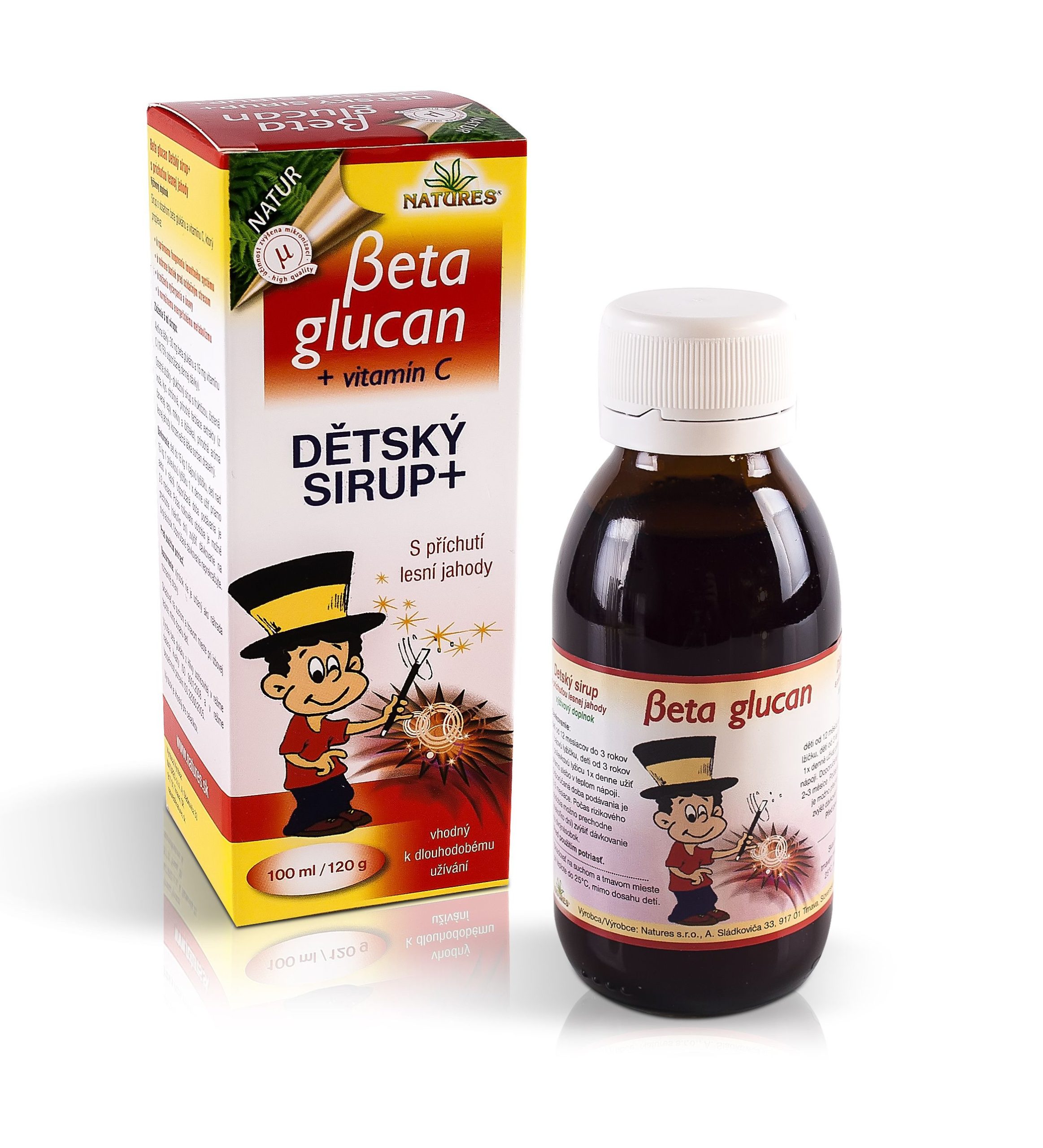 Beta glucan Dětský sirup+ 100 ml/120 g Beta glucan