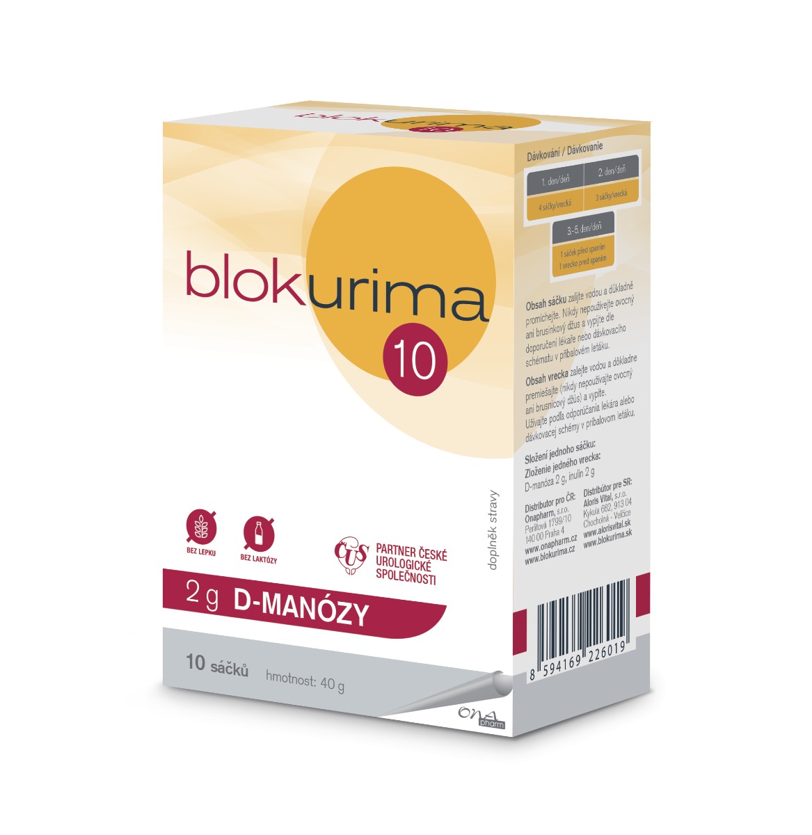 Blokurima 2g D-manózy sáčky 10x4 g Blokurima