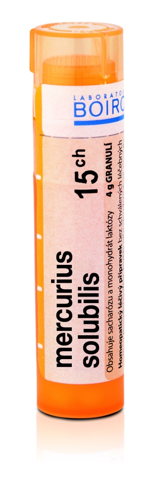 Boiron MERCURIUS SOLUBILIS CH15 granule 4 g Boiron