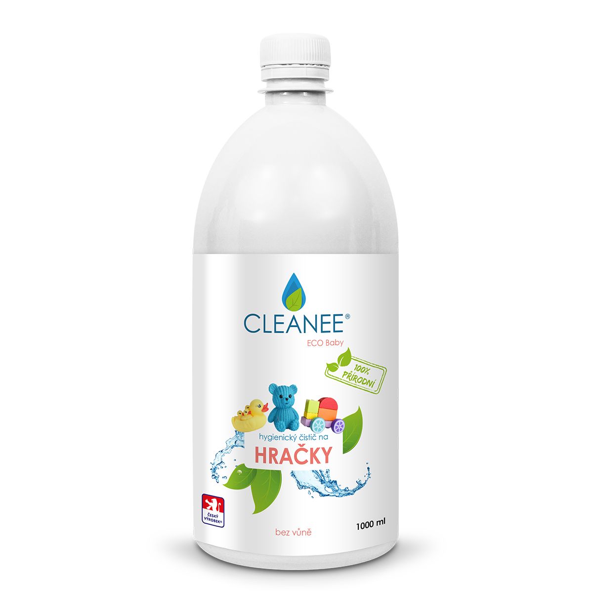 CLEANEE ECO Baby Hygienický čistič HRAČKY náhradní náplň 1 l CLEANEE