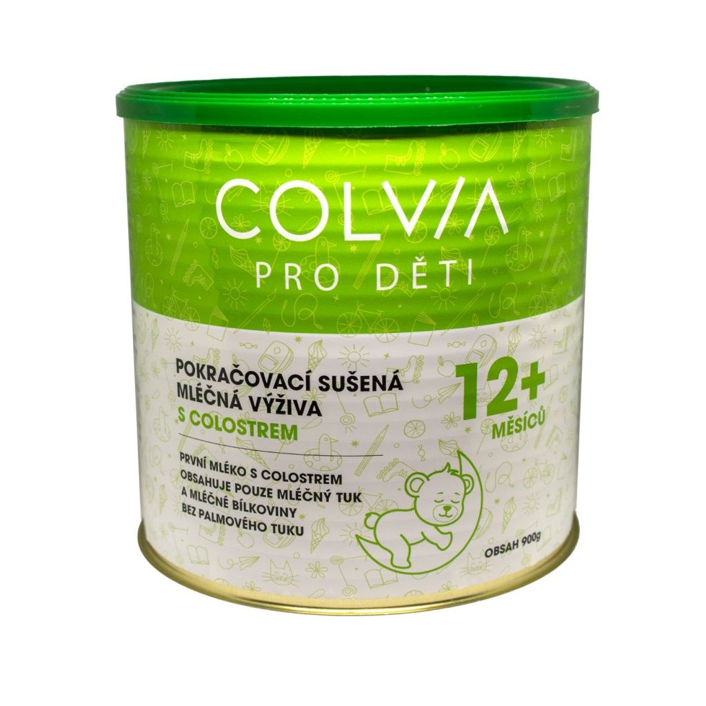 COLVIA Pokračovací sušená mléčná výživa s colostrem 12+ měsíců 900 g COLVIA