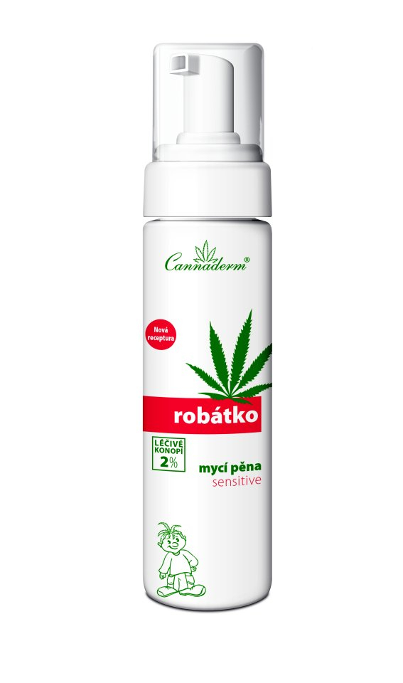 Cannaderm Robátko Mycí pěna Sensitive 200 ml Cannaderm