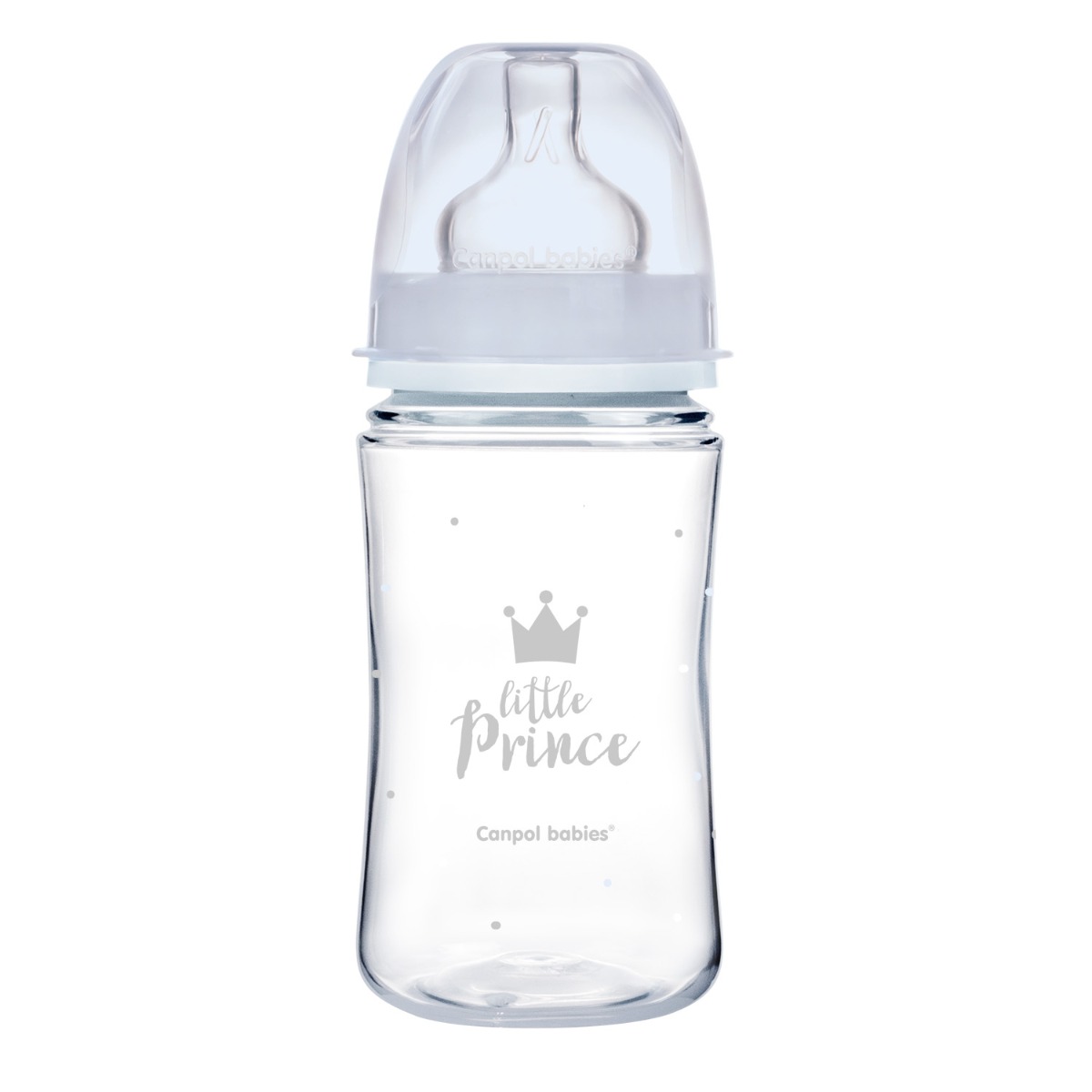 Canpol babies Lahev se širokým hrdlem 3m+ 240 ml modrá Canpol babies