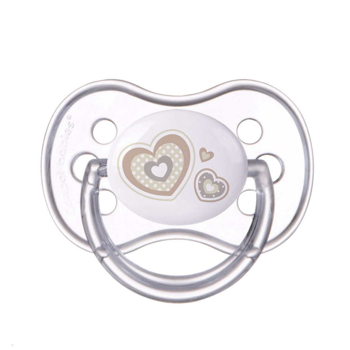 Canpol babies Newborn Baby Dudlík silikonový symetrický 6-18m 1 ks béžový Canpol babies
