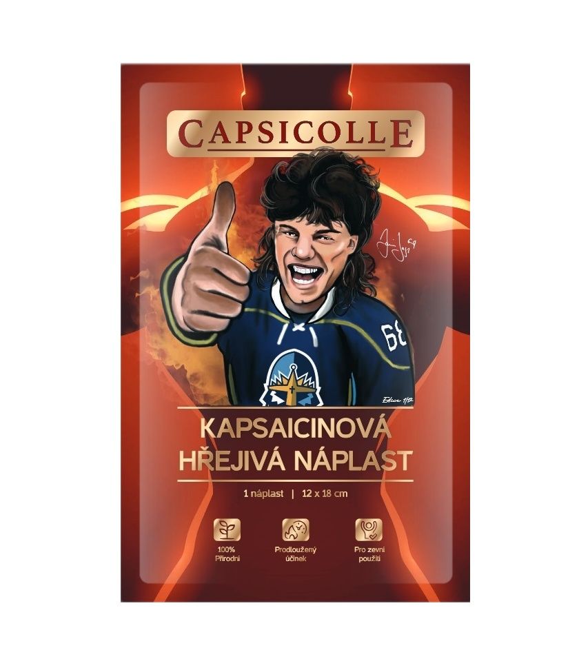 Capsicolle Kapsaicinová hřejivá náplast 12x18 cm Capsicolle