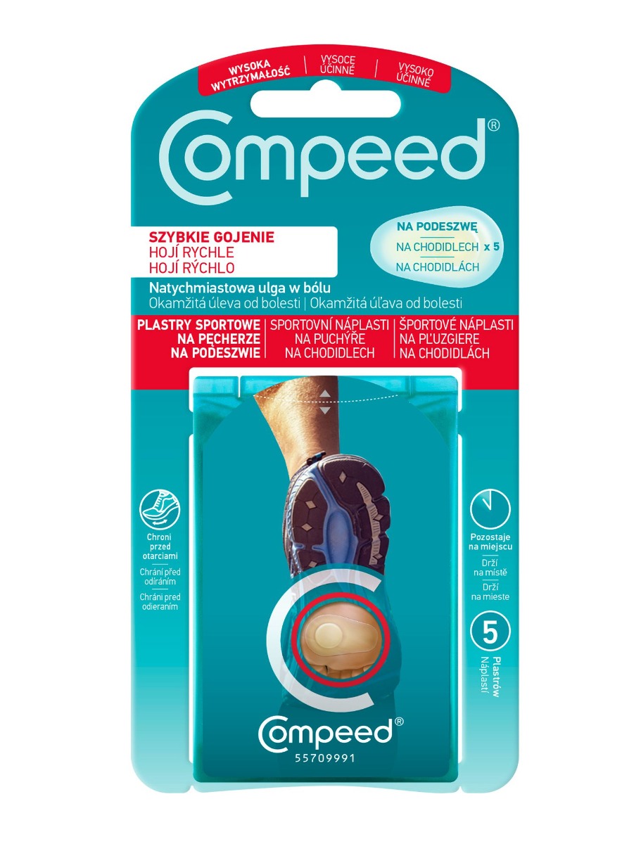 Compeed Náplast na puchýře chodidlo 5 ks Compeed