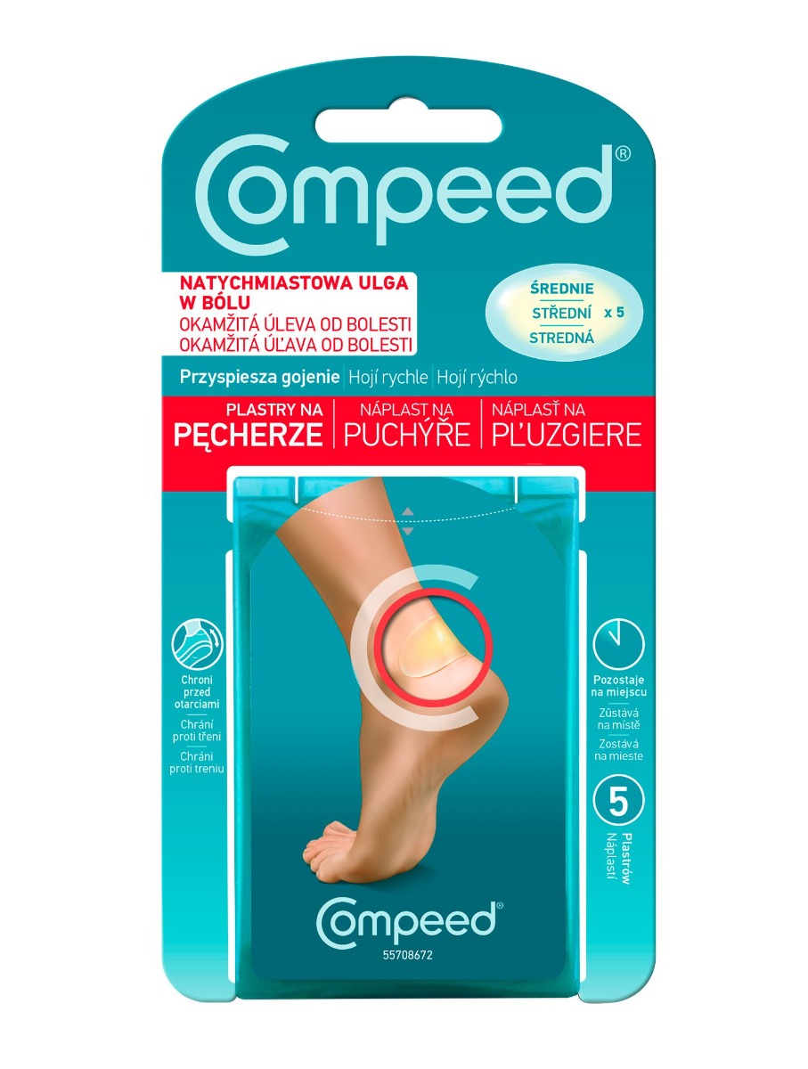 Compeed Náplast na puchýře střední 5 ks Compeed