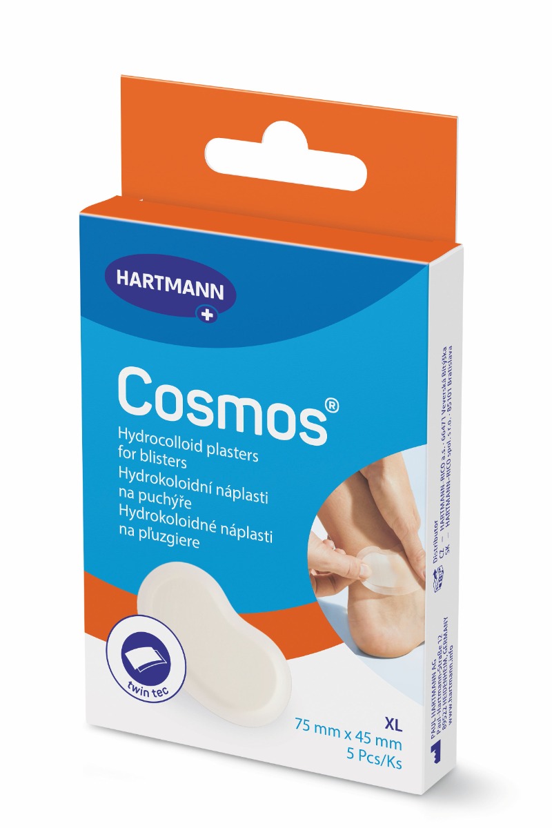 Cosmos Na puchýře XL Twin tec 75 x 45 mm náplast 5 ks Cosmos