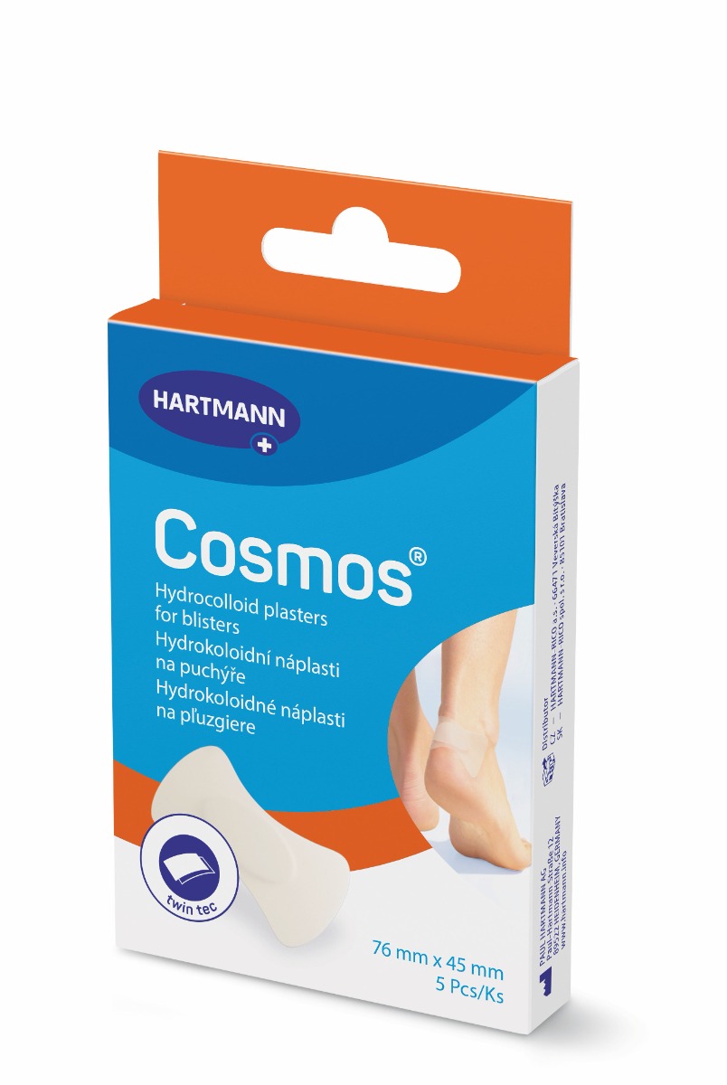 Cosmos Na puchýře na patě Twin tec 76 x 45 mm náplast 5 ks Cosmos