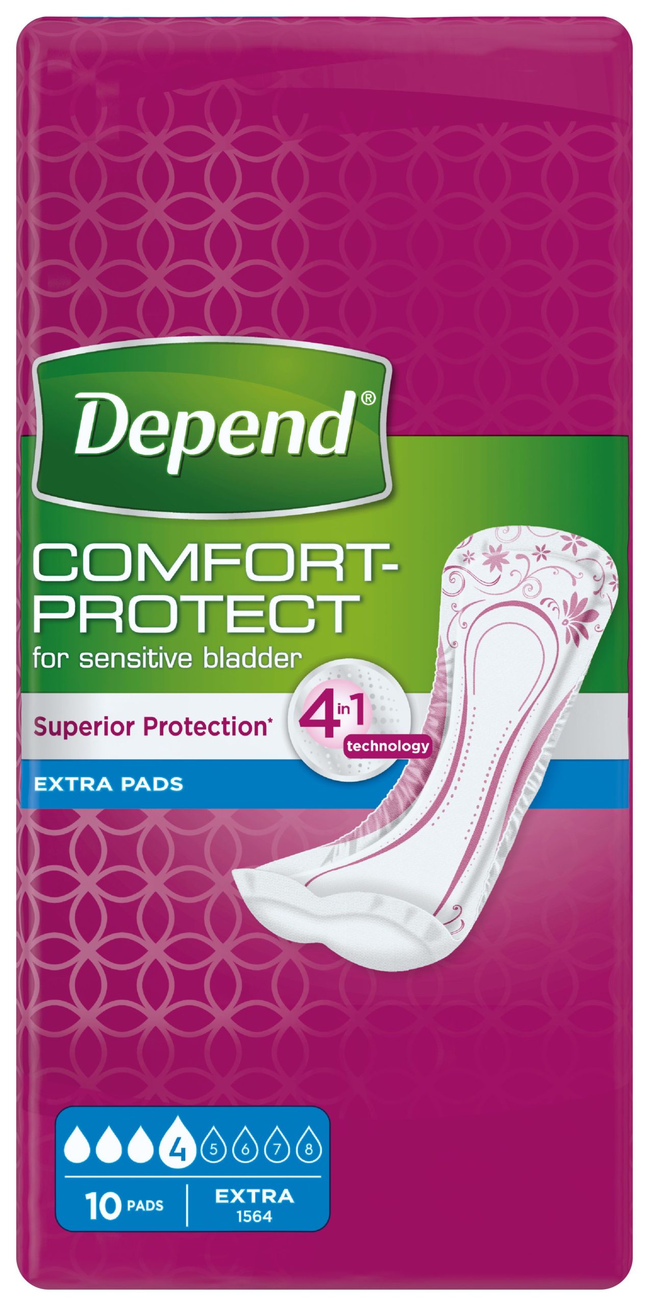 Depend Extra inkontinenční vložky 10 ks Depend