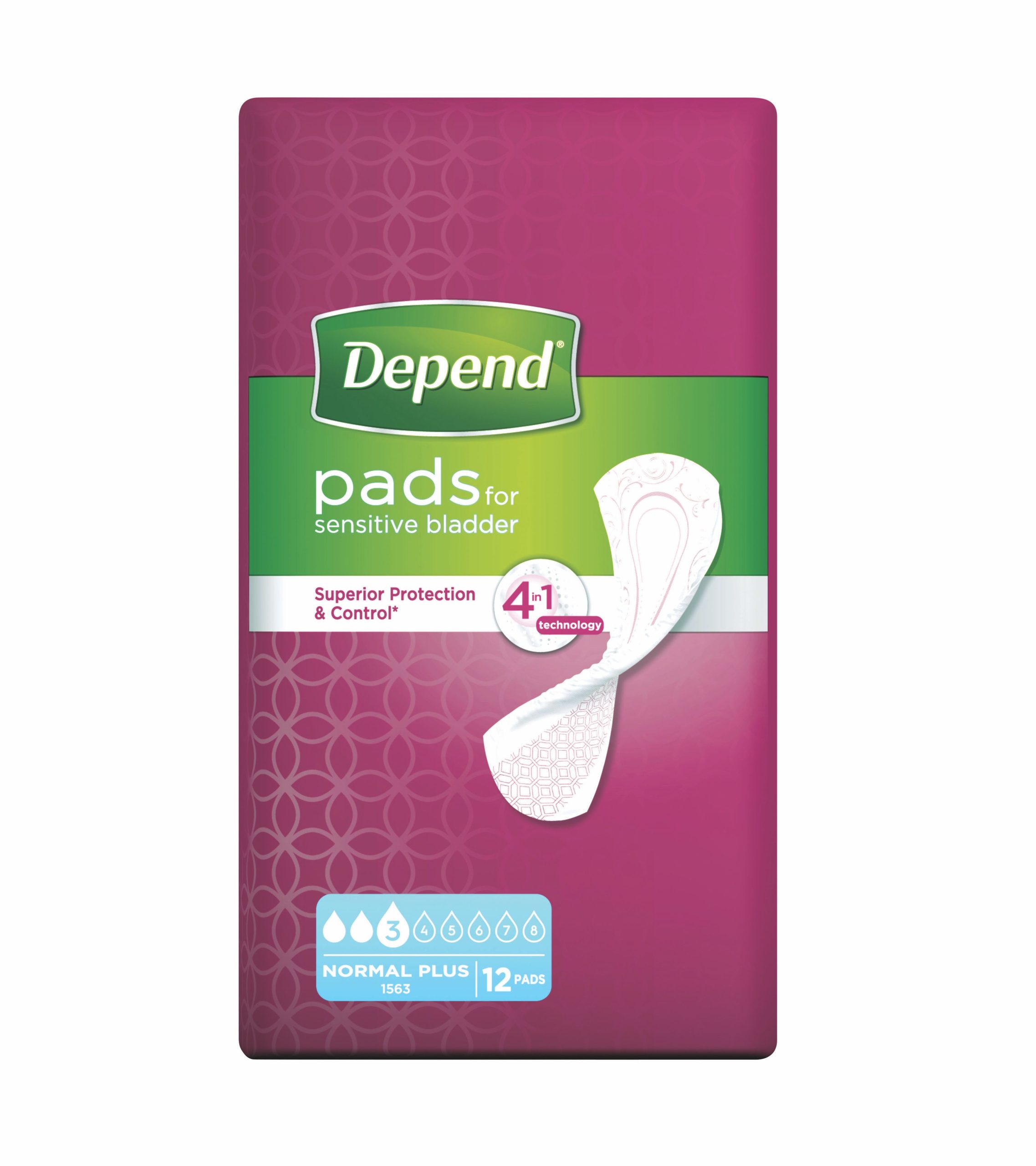 Depend Normal Plus inkontinenční vložky 12 ks Depend