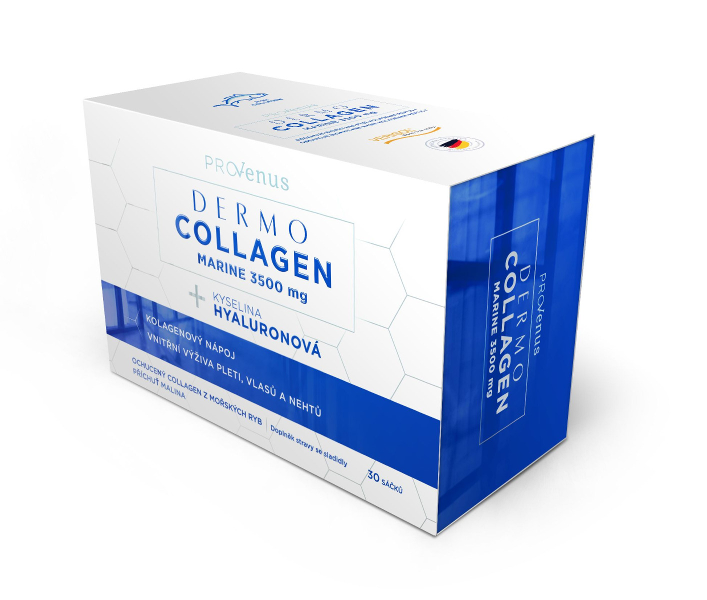 DermoCollagen ProVenus Marine kolagenový nápoj příchuť malina 30 sáčků DermoCollagen