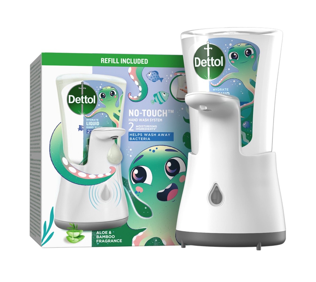 Dettol Kids Bezdotykový dávkovač mýdla Dobrodruh 250 ml Dettol