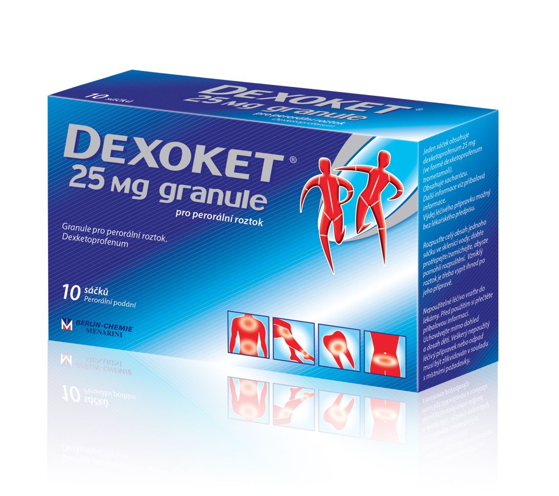 Dexoket DEXOKET 25 mg granule 10 sáčků Dexoket