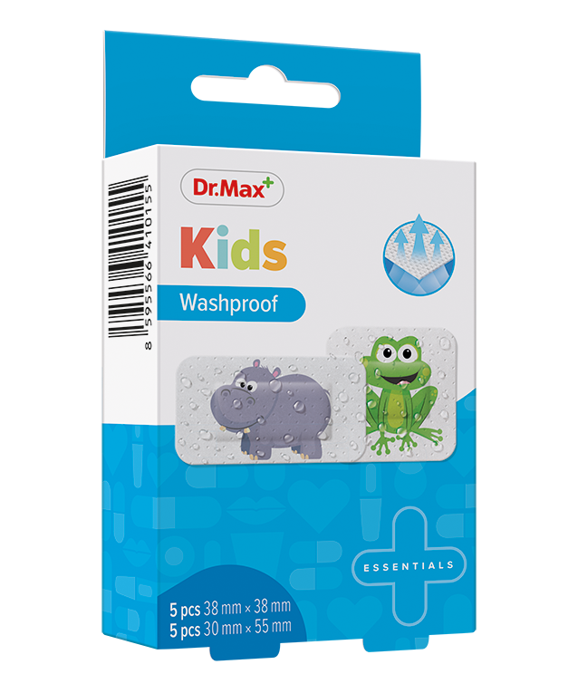 Dr. Max Kids Washproof 2 velikosti náplast 10 ks Dr. Max