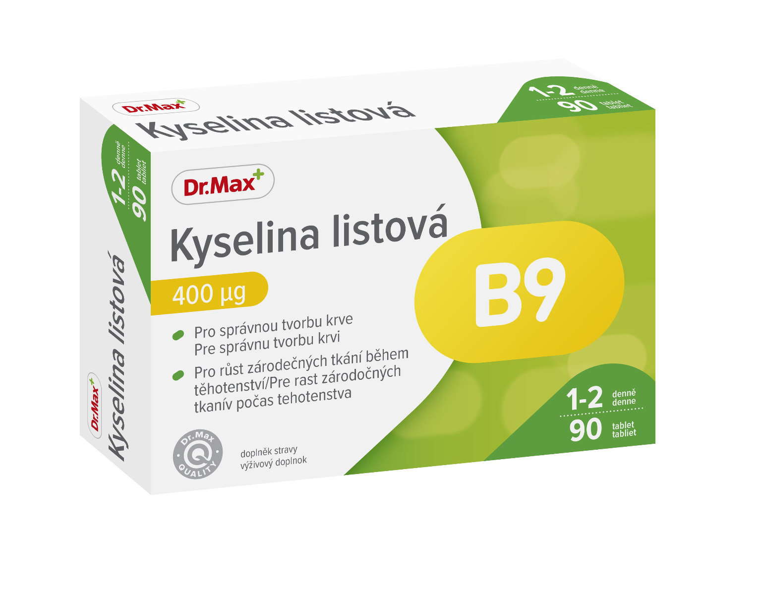 Dr. Max Kyselina listová 400 µg 90 tablet Dr. Max