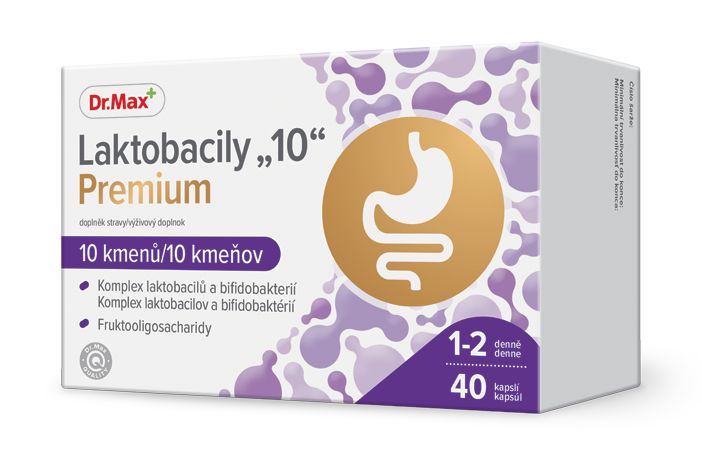 Dr. Max Laktobacily 10 Premium 40 kapslí Dr. Max