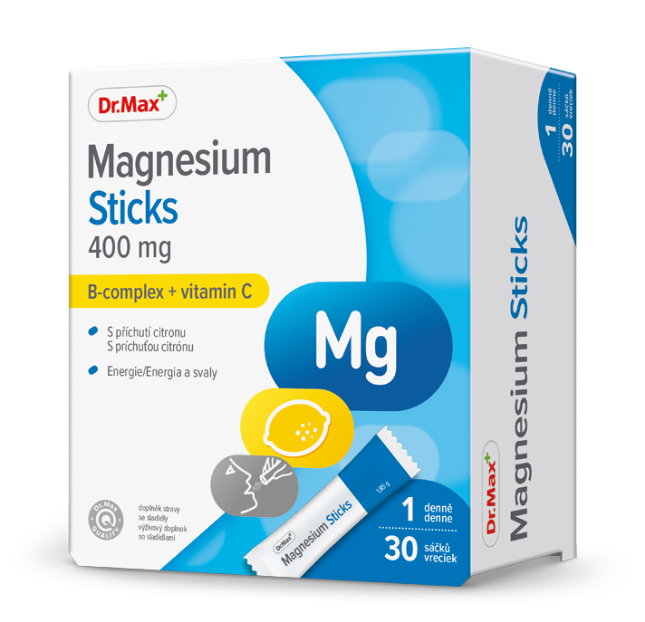 Dr. Max Magnesium Sticks 400 mg 30 sáčků Dr. Max
