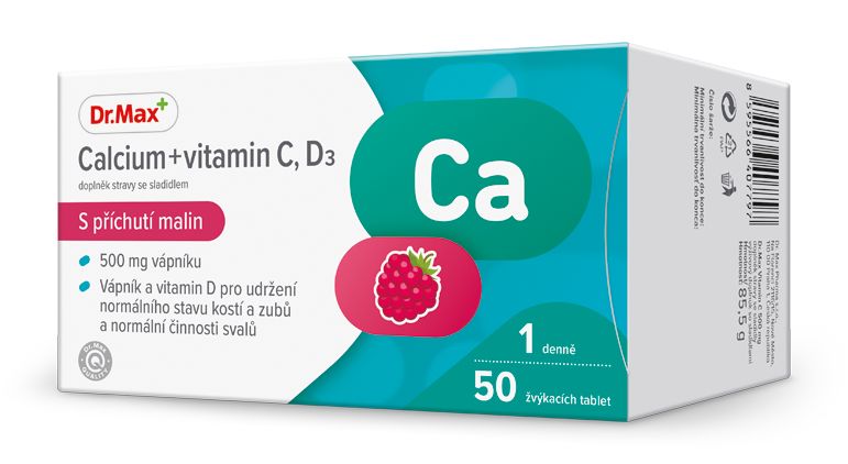 Dr. Max Vápník s vitaminy C a D 50 tablet Dr. Max